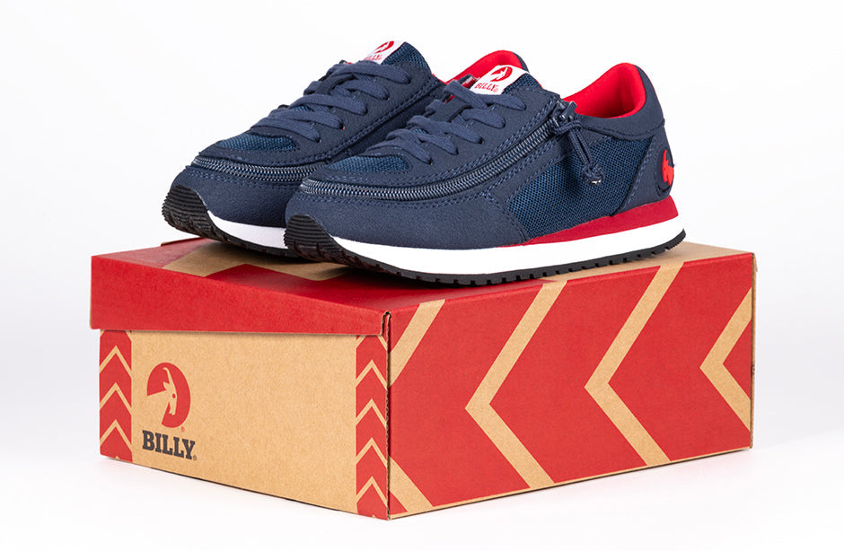 Navy/Red BILLY Joggers - BILLY Footwear