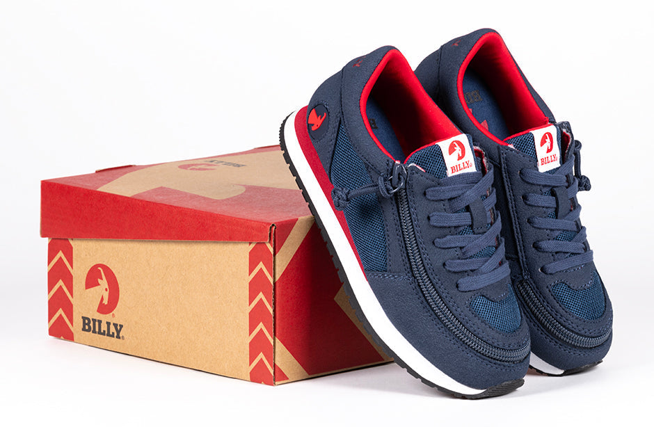 Navy/Red BILLY Joggers - BILLY Footwear