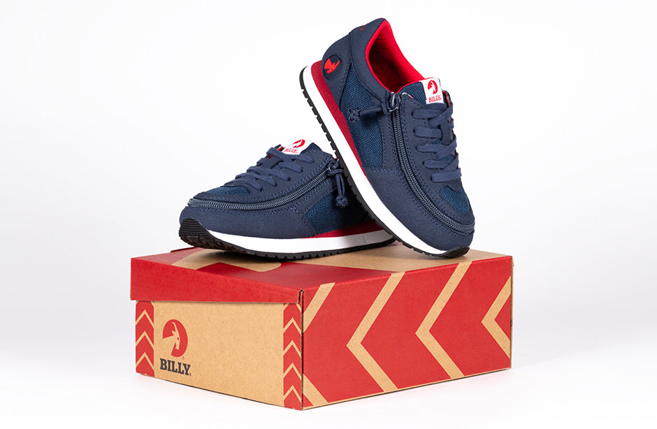 Navy/Red BILLY Joggers - BILLY Footwear