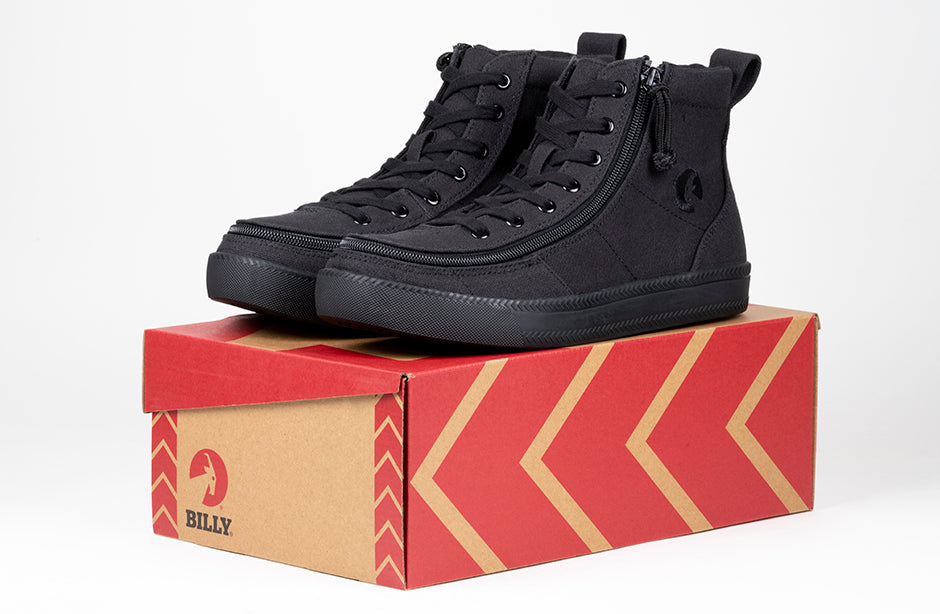 Men's Black to the Floor BILLY Classic Lace Highs (New Outsole) - BILLY Footwear