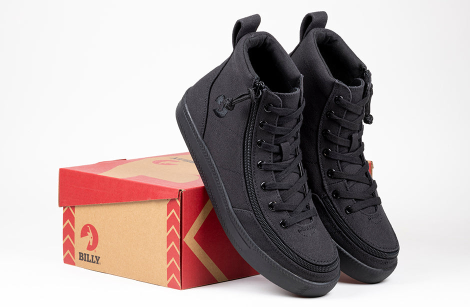 Men's Black to the Floor BILLY Classic Lace Highs (New Outsole) - BILLY Footwear