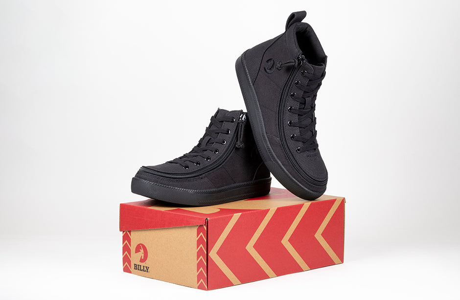 Men's Black to the Floor BILLY Classic Lace Highs (New Outsole) - BILLY Footwear