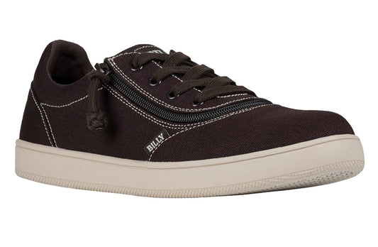 Men's Dark Brown/White Stitch BILLY Sneaker Low Tops
