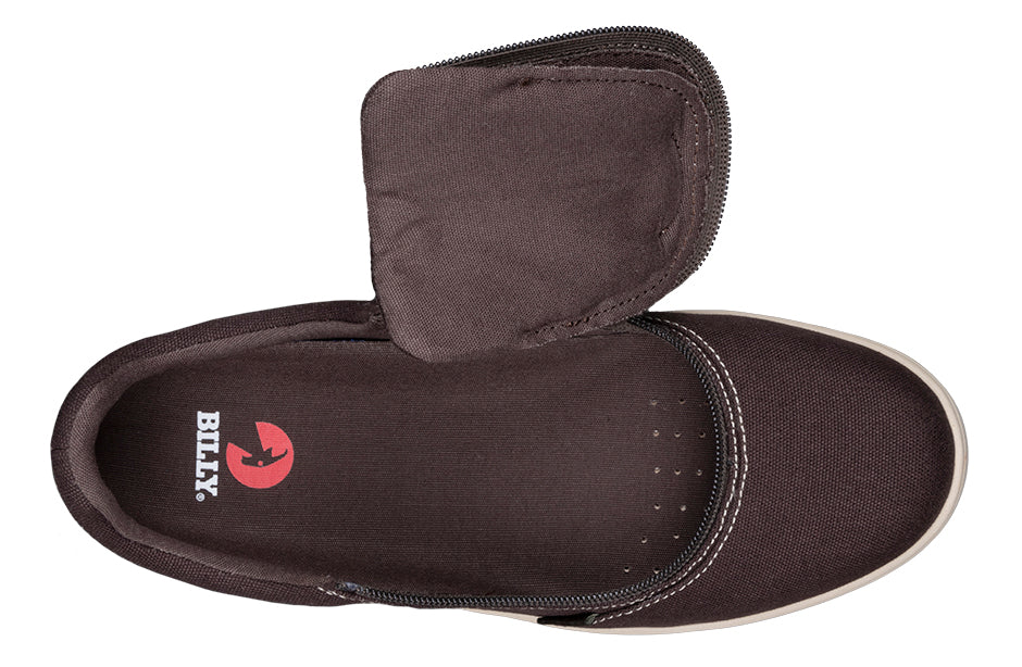 Men's Dark Brown/White Stitch BILLY Sneaker Low Tops