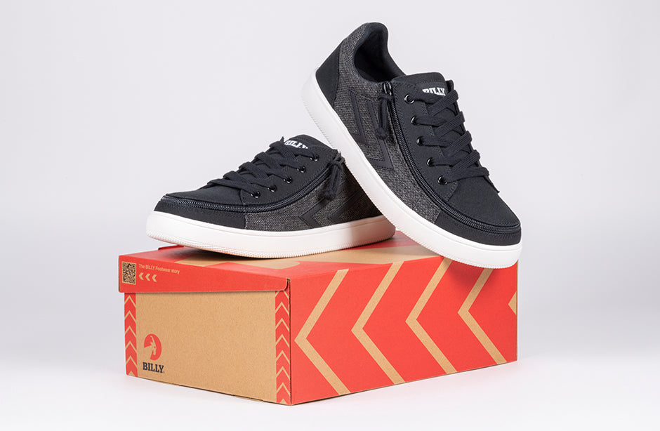 Men's Black/Grey Felt BILLY CS Street Low Tops