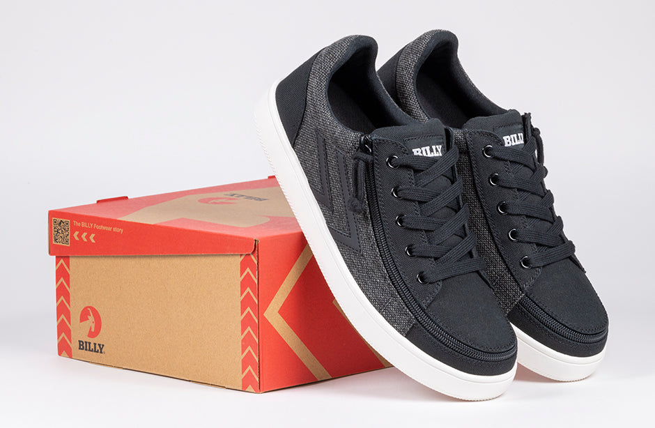 Men's Black/Grey Felt BILLY CS Street Low Tops