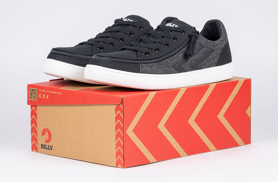 Men's Black/Grey Felt BILLY CS Street Low Tops