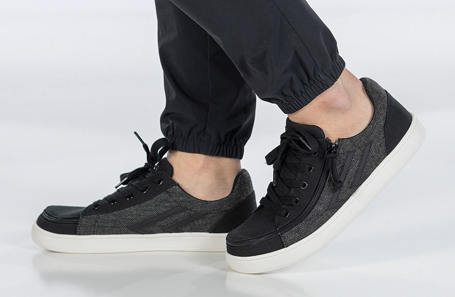 Men's Black/Grey Felt BILLY CS Street Low Tops