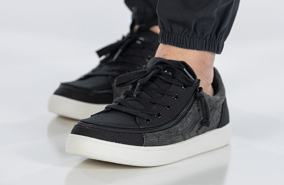 Men's Black/Grey Felt BILLY CS Street Low Tops