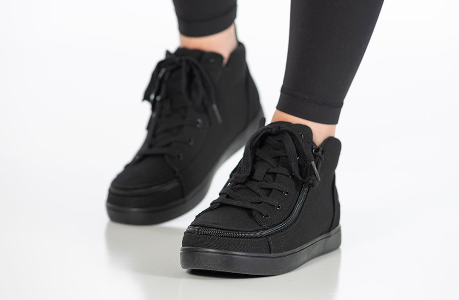 Women's Black to the Floor BILLY Sneaker Lace Mid Tops