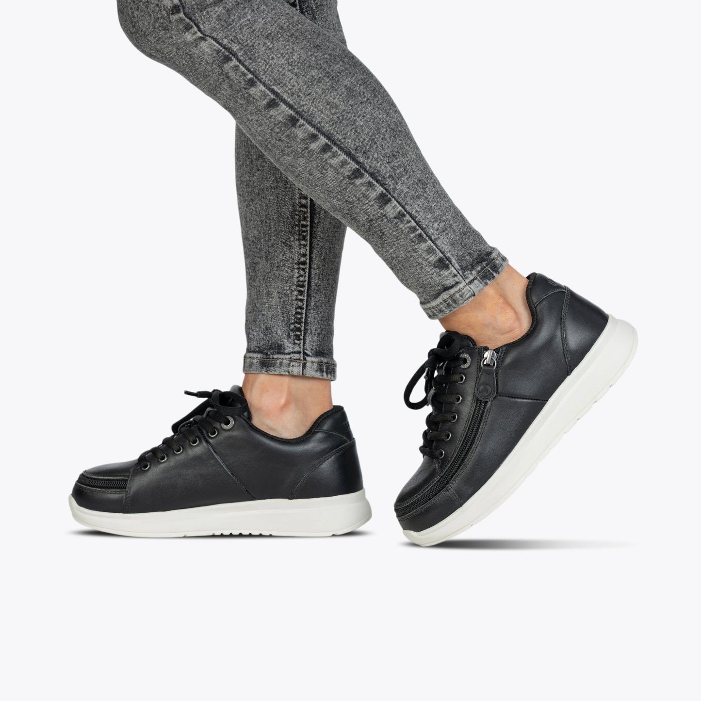 Damen BILLY Comfort Plüsch aus schwarzem Leder