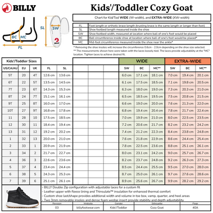Black Leather BILLY Cozy Goat