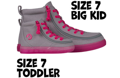 Grau/Rosa BILLY Klassische High-Tops aus Spitze