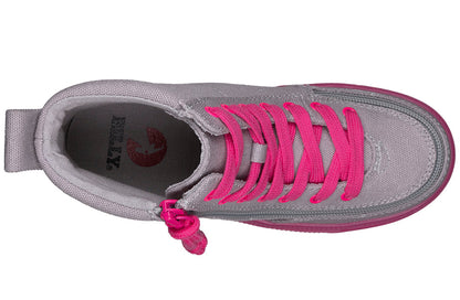 Grau/Rosa BILLY Klassische High-Tops aus Spitze