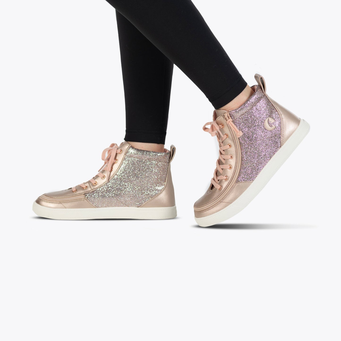 BILLY Classic Lace High mit Einhorn-Motiv in Roségold