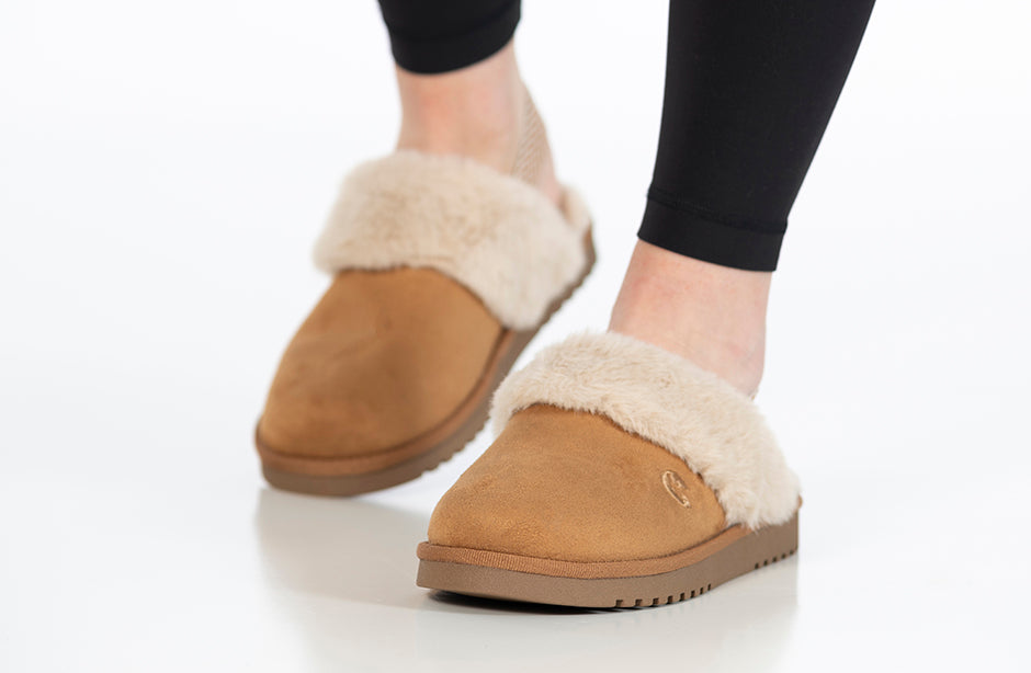 Kastanienbrauner BILLY Cozy Sling Scuff