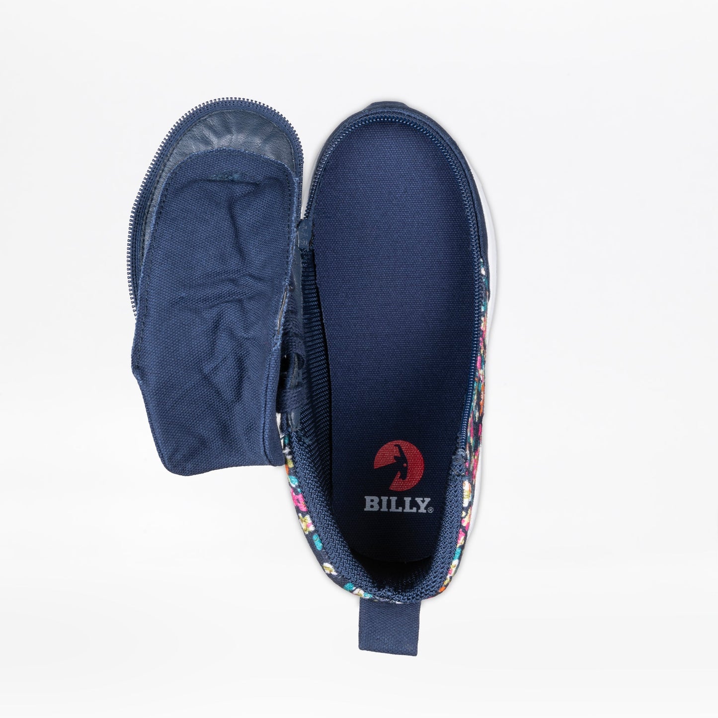 Marineblauer Blumendruck BILLY Goose Classic High