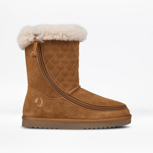 Chestnut Suede BILLY Cozy Quilt Luxe