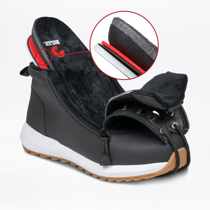 Men's Black Leather BILLY Cozy Goat