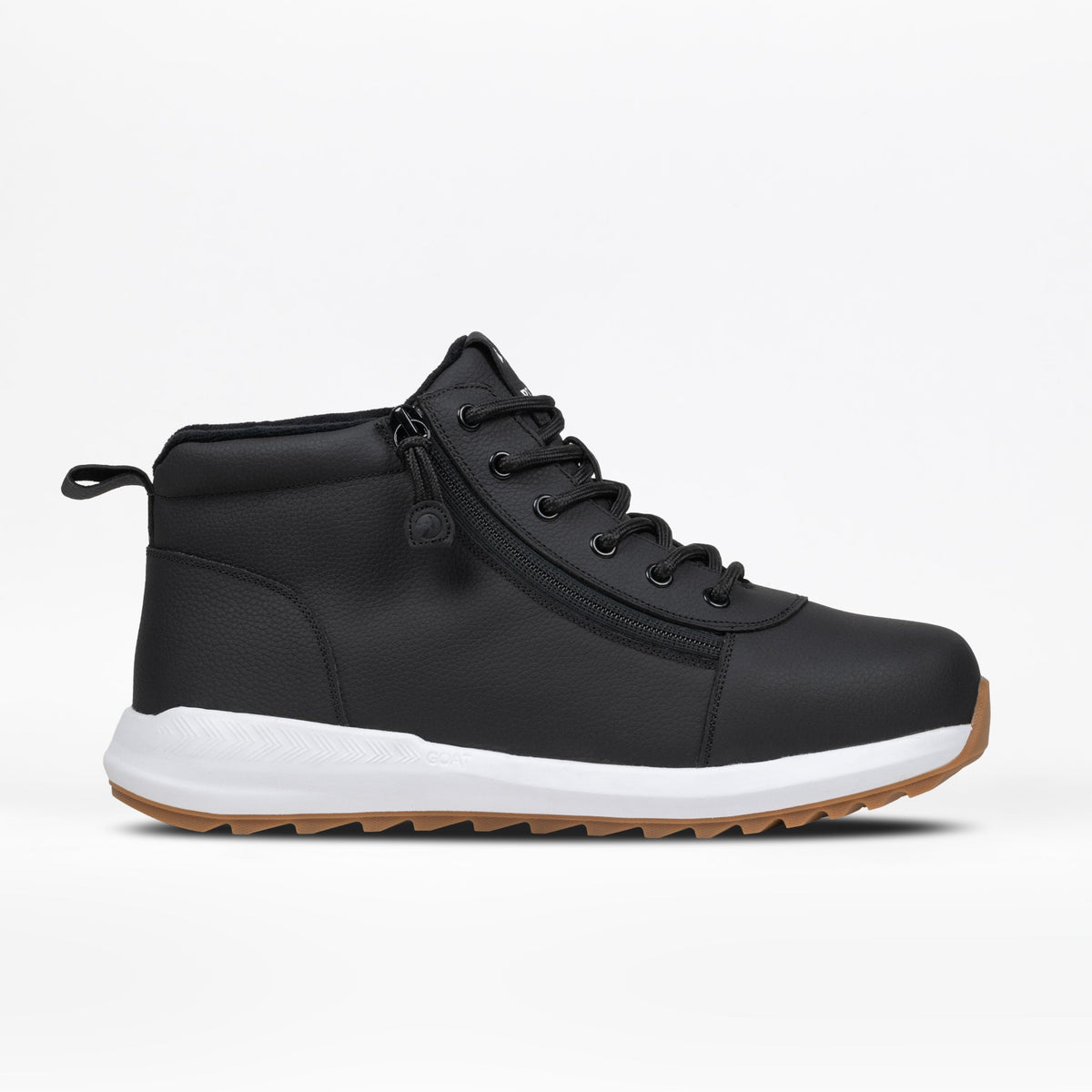 Men's Black Leather BILLY Cozy Goat