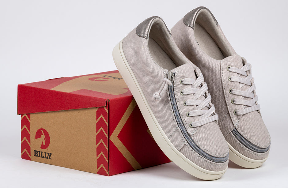 Women's Light Grey BILLY Sneaker Low Tops