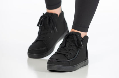 Damen Schwarz to the Floor BILLY Sneaker Lace Mid Tops